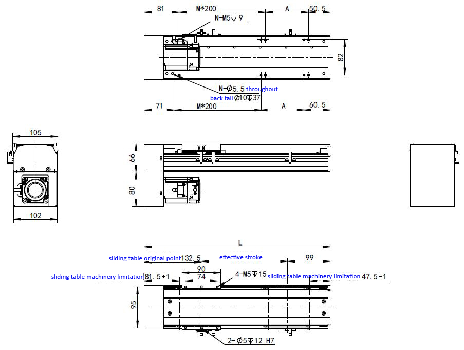 Module de vis à billes CNC Module de glissière linéaire