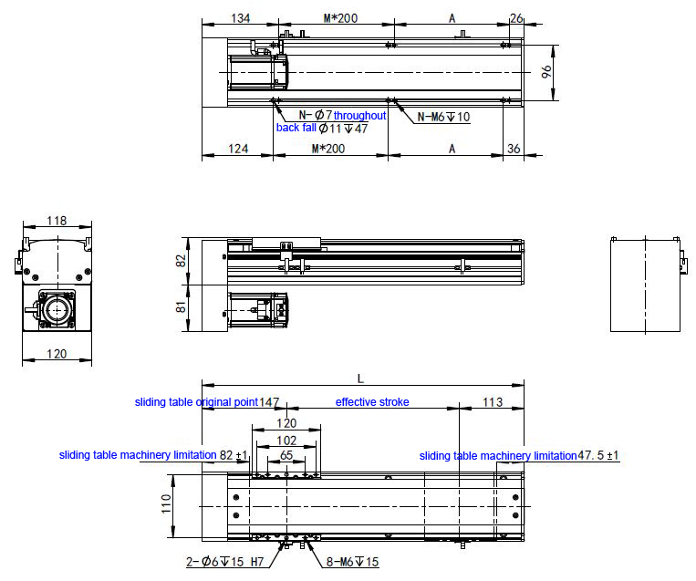 Guide linéaire de haute précision de vis à billes pour CNC Motion HAN'S LASER